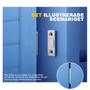 Ultratunna osynliga magnetiska dörrstopp