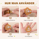 🐾Lädernyckelring med djurtass