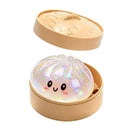 Glittrig "Dumpling" Mystery Squishy (Slumpmässig färg)