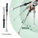 Teleskopisk klubba, infällbar golfsvingträningshjälpmedel