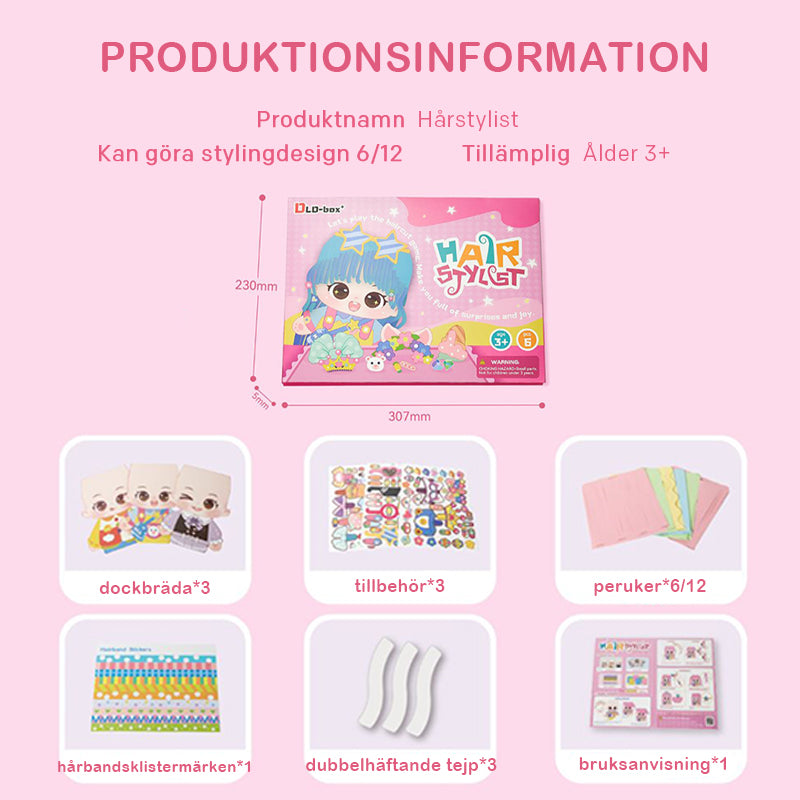 Kreativt frisyrpysselkit