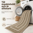 Avlång matta med en raffinerad väv