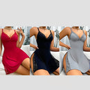 🎉🎉 Nattlinne med slits och spetsrosett