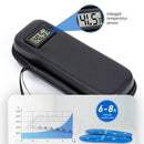 Kylt resefodral för insulin med temperaturdisplay