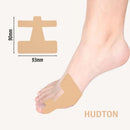 Förskuren kinesiologitejp för korrigering av hallux valgus