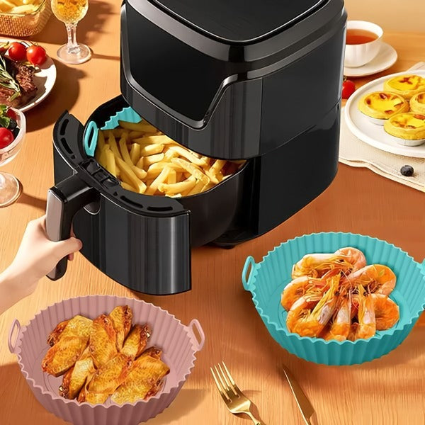 Silikon air fryer bakpanna