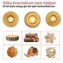 Sats med kraftiga träsnideriskivor