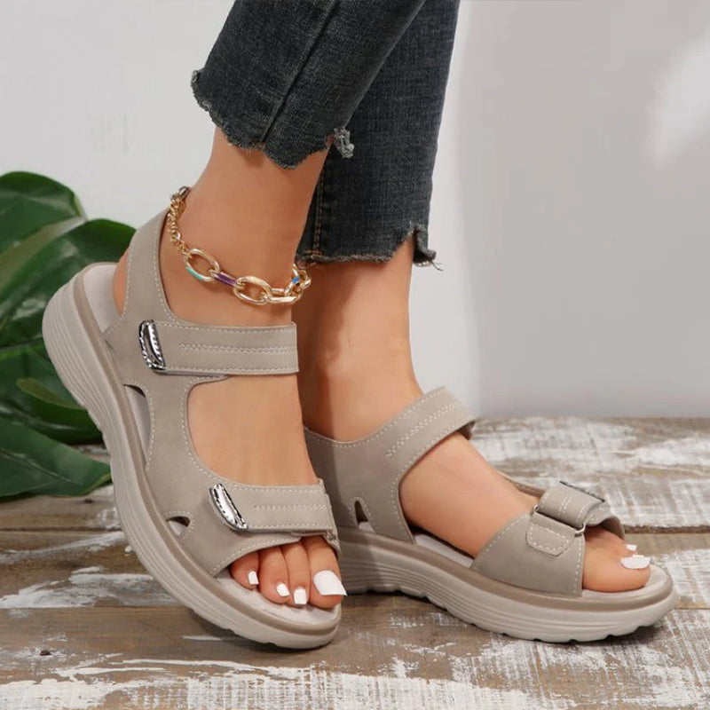 Damkil sandaler med kardborreband