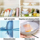 Silikonöverdrag Stretchlock Återanvändbara Lufttäta Matomslag