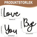 Trä vägghängande skylt dekoration