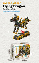 2-i-1 magnetisk bil som förvandlas till flygande drake och enhrning
