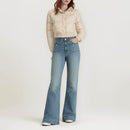 👖Högmidjade, lösa, vida byxor