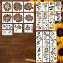 💐Trädgårdsstaket Stora Blomsterschabloner🌻Gör-det-själv-dekoration