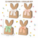 Charmiga påskpåsar med kaninöron