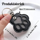 🐾Lädernyckelring med djurtass