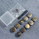 Set med avtagbara knappar