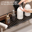 Badrumshylla med sugkopp i valnöt