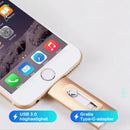 ⚡3-i-1-minne, bärbart höghastighets-USB 3.0-minne, OTG-minne med gratis typ-C-adapter för Android-telefoner/PC och fler enheter