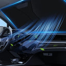 Fällbart solskydd för vindrutan