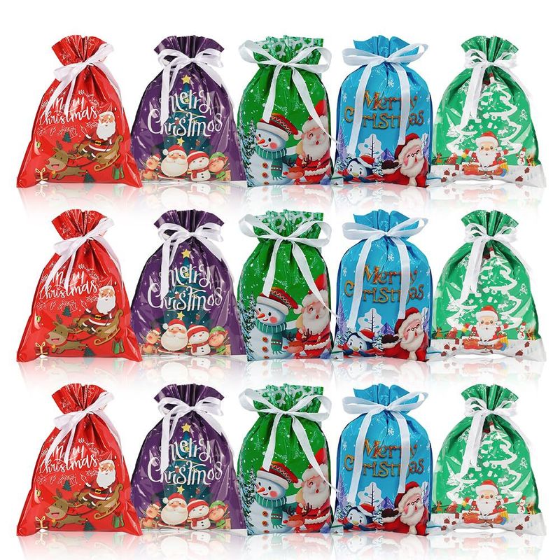 🎅🎁 Julklappspåse med dragsko