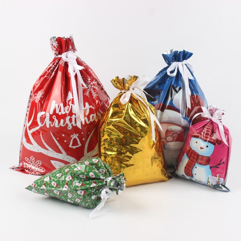 🎅🎁 Julklappspåse med dragsko