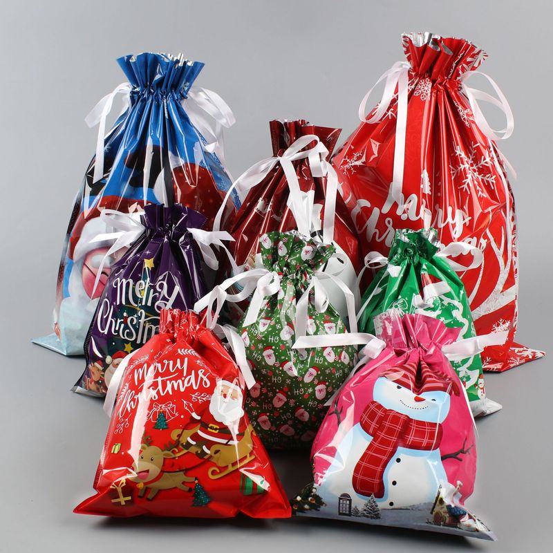 🎅🎁 Julklappspåse med dragsko