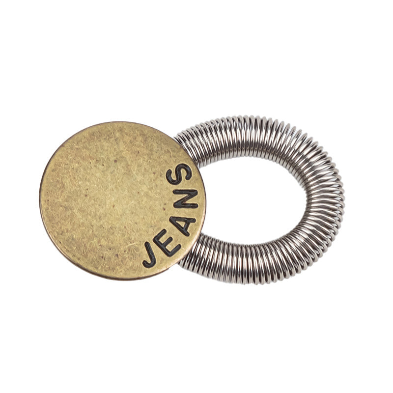 🏆Fjäderbelastad metallknapp för midjeförlängare för jeans🔩👖