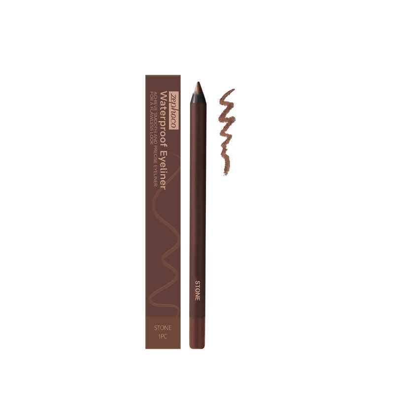 24 timmars vattentät eyeliner-duo, vässbar ögonpenna（2 st）
