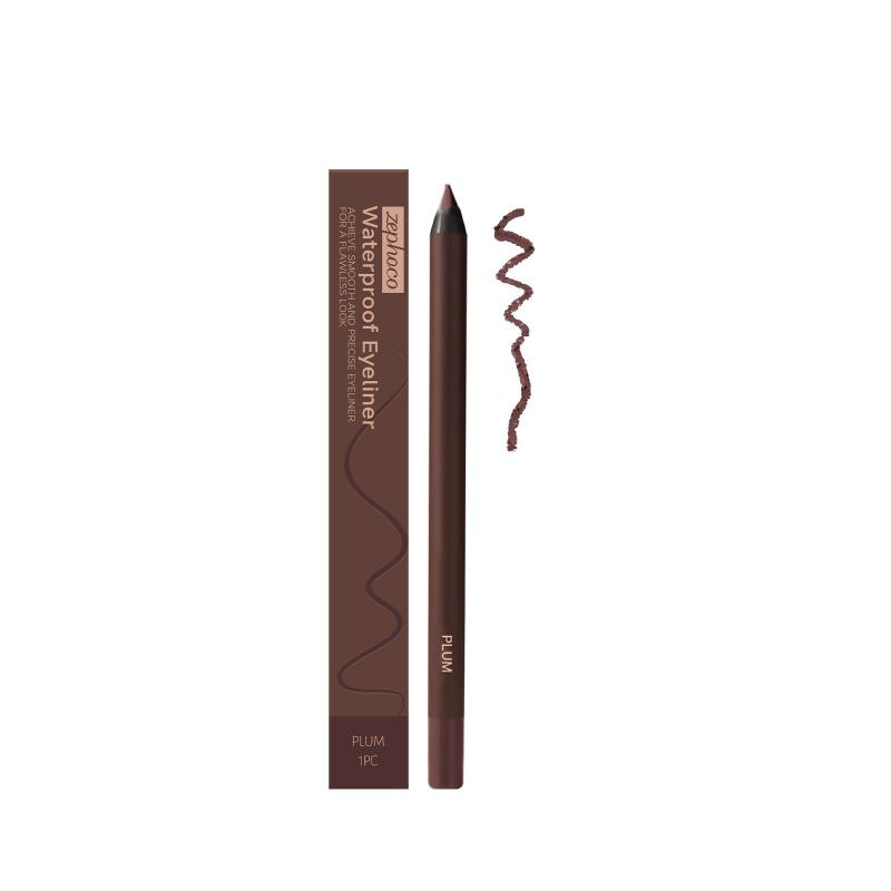 24 timmars vattentät eyeliner-duo, vässbar ögonpenna（2 st）