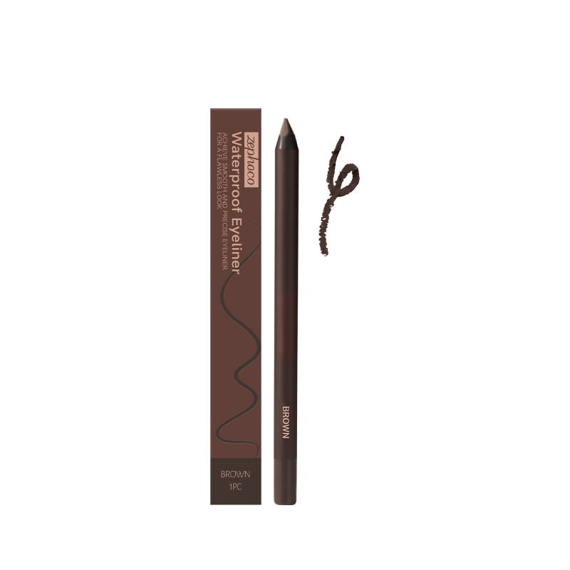 24 timmars vattentät eyeliner-duo, vässbar ögonpenna（2 st）