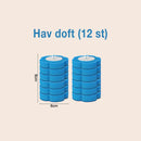 Engångs toalettborste engångssvamphuvud