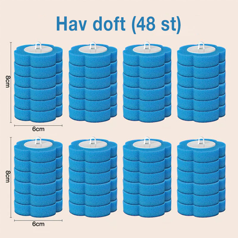 Engångs toalettborste engångssvamphuvud