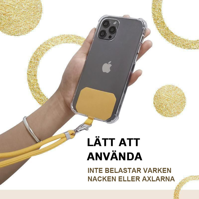 Justerbar rem för mobiltelefon