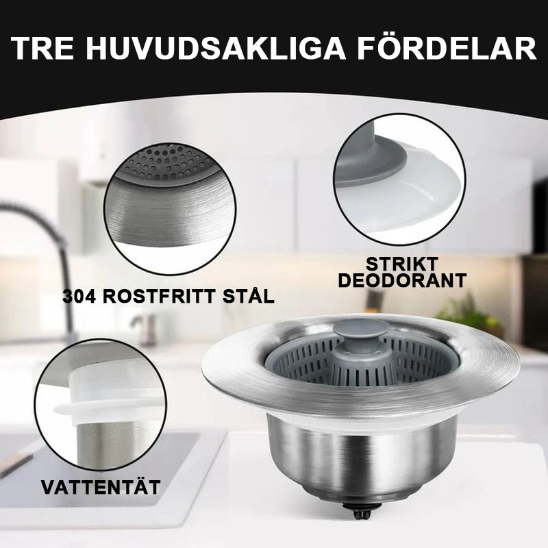 Avtappningsplugg med förbättrad återfjädringskärna