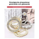 Klassiskt spänne med pärl- och strassstenar (2 ST)