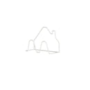 Väggmonterad självhäftande toffelhållare