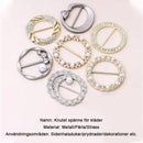 Klassiskt spänne med pärl- och strassstenar (2 ST)