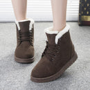 VATTENTÄTA SNÖSTÖVLAR i mocka - TYP VARMT LYCK