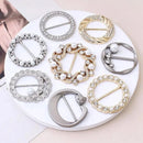 Klassiskt spänne med pärl- och strassstenar (2 ST)