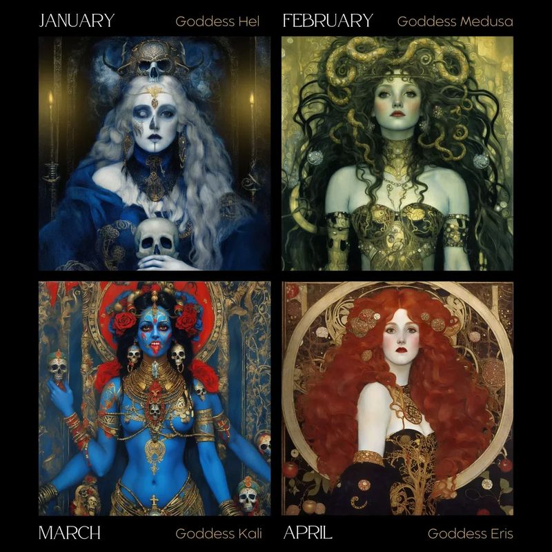 Dark Goddess 2024 kalender