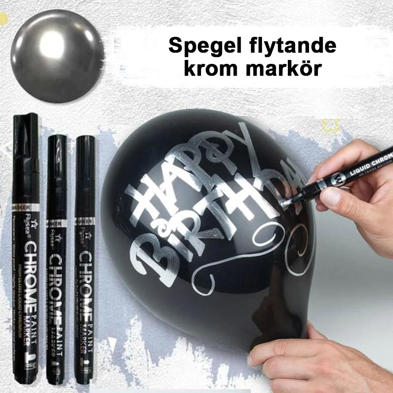 Ink Marker Pen med spegeleffekt