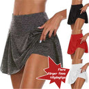Atletiska shorts med dubbla lager för kvinnor