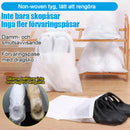 Skopåse i non-woven förvaringspåse med dragsko