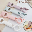 Multifunktionell 4-i-1 flasköppnare