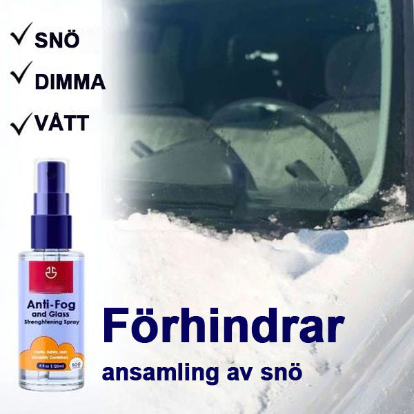 Spray mot imma och förstärkning av glas