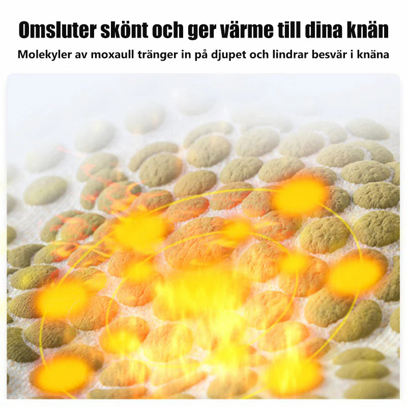 Moxa Wool Moxibustion Grafen Självuppvärmande knäbandage