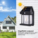 Solar tungsten vägglampa för utomhusbruk