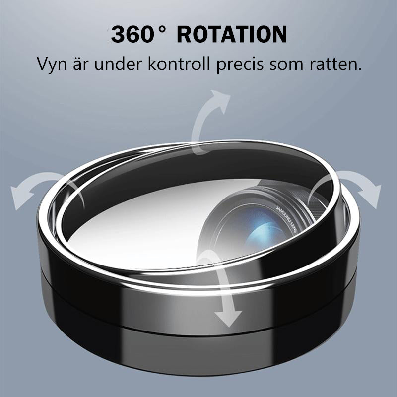 Liten, rund, 360° roterande bilspegel (2 stycken)