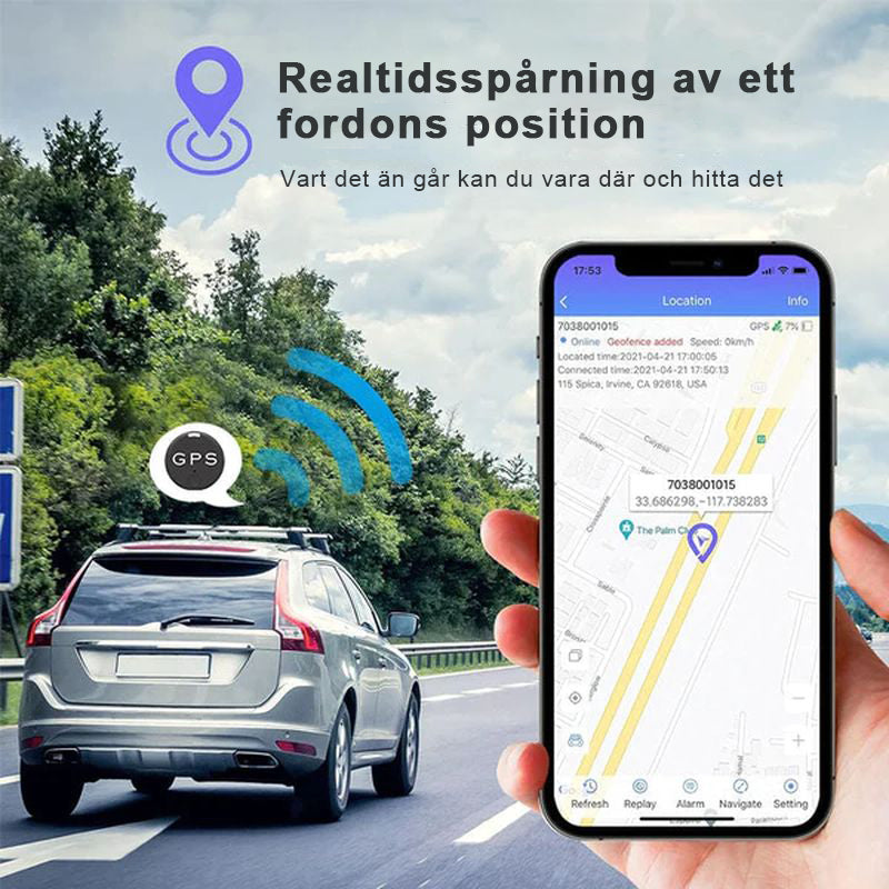 Liten magnetisk GPS-tracker