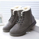 VATTENTÄTA SNÖSTÖVLAR i mocka - TYP VARMT LYCK